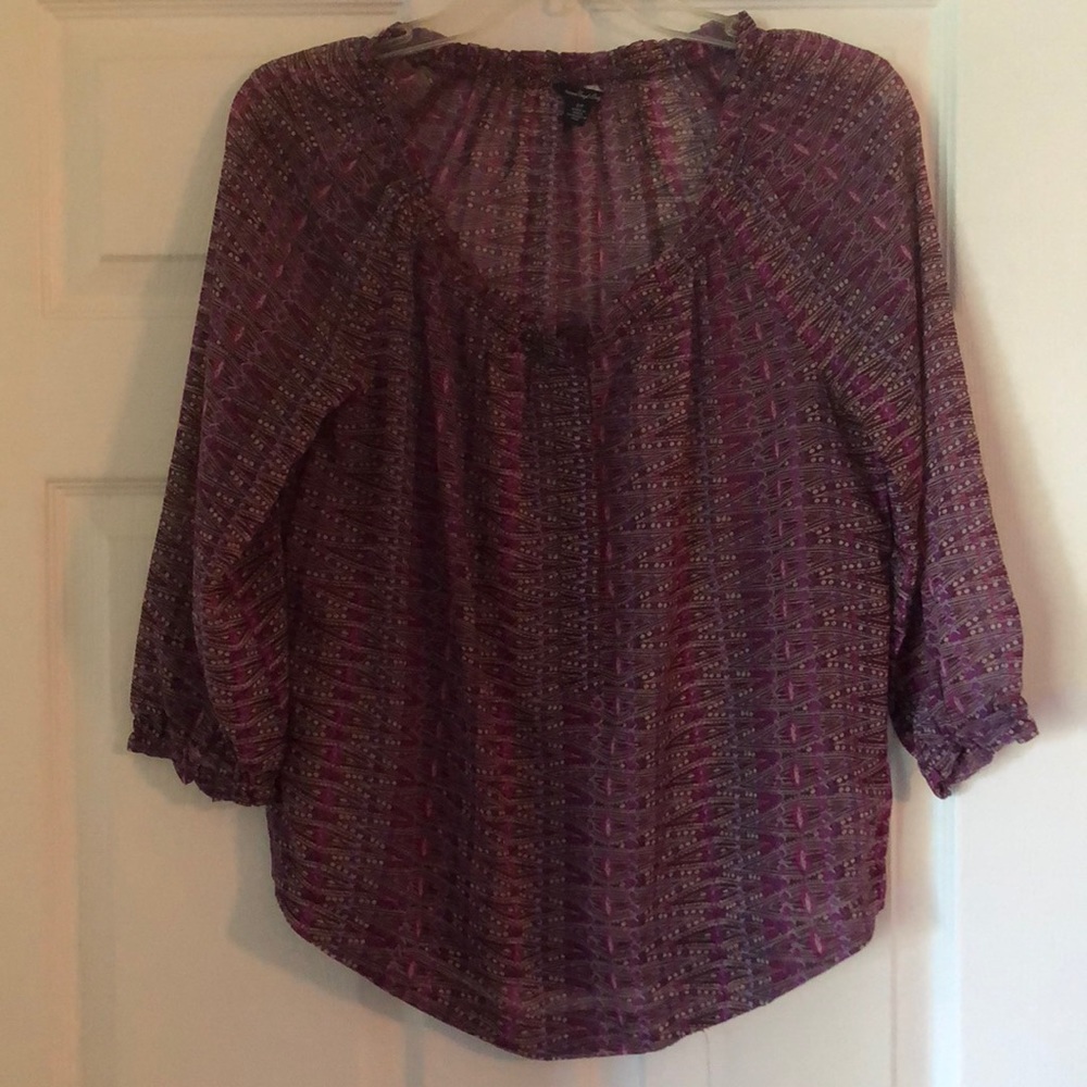 American Eagle 3/4 length sleeve shirt